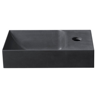 PICCOLINO betonové umývátko 30,8x17cm, baterie vpravo, antracit PK30516