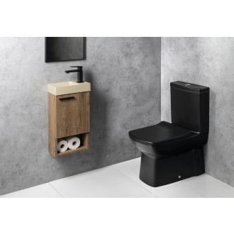 PICCOLINO betonové umývátko 30,8x17cm, baterie vpravo, žlutá PK30522