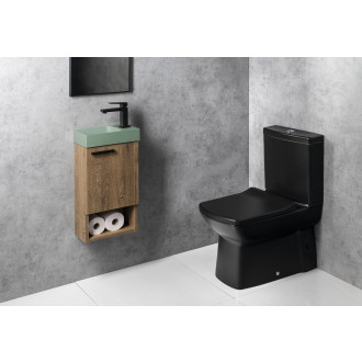 PICCOLINO betonové umývátko 30,8x17cm, baterie vpravo, zelená PK30523