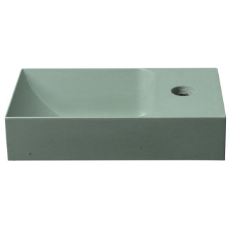 PICCOLINO betonové umývátko 30,8x17cm, baterie vpravo, zelená PK30523