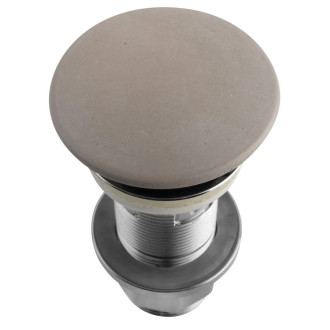 Umyvadlová výpust 5/4“, click-clack, betonová zátka, 10-80mm, písková FG914
