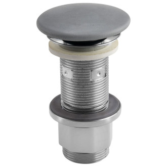 Umyvadlová výpust 5/4“, click-clack, betonová zátka, 10-80mm, šedá FG917
