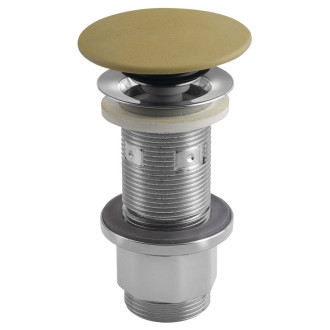 Umyvadlová výpust 5/4“, click-clack, betonová zátka, 10-80mm, žlutá FG922