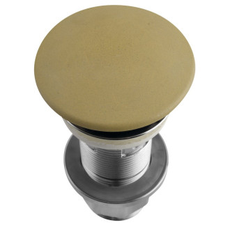 Umyvadlová výpust 5/4“, click-clack, betonová zátka, 10-80mm, žlutá FG922