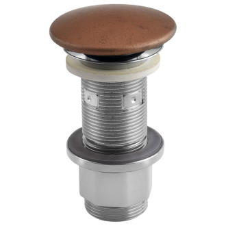 Umyvadlová výpust 5/4“, click-clack, betonová zátka, 10-80mm, měď FG920