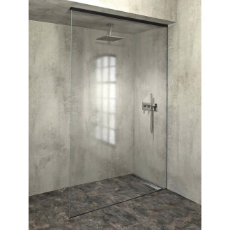 ARCHITEX sada pro uchycení skla, podlaha-stěna-strop, 1610x2600mm, černá mat