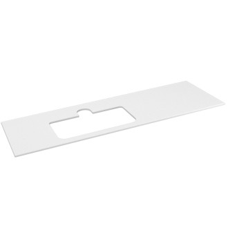 BRAHEA deska rockstone s otvorem 146,6x51,5cm, levá, bílá mat BT147-0101-L