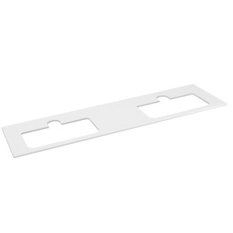BRAHEA deska rockstone se 2 otvory 171,6x51,5cm, bílá mat BT172-0101