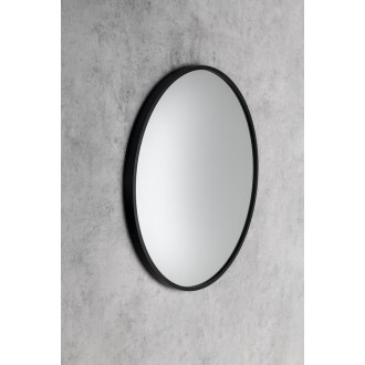 NOTION SLIM kulaté zrcadlo v rámu ? 40cm, černá mat NT400