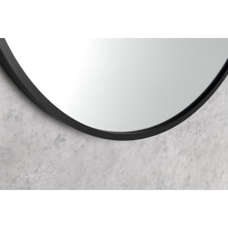 NOTION SLIM kulaté zrcadlo v rámu ? 40cm, černá mat NT400