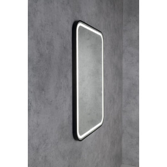 CETIS zrcadlo s LED osvětlením 60x80cm, černá mat CT080
