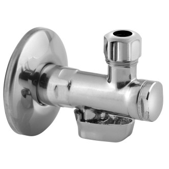 Rohový ventil s matkou, 1/2"x 3/8", chrom 2020CR 2020CR