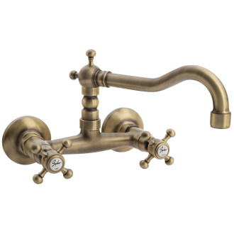 ANTEA nástěnná baterie, horní ramínko, bronz 3366
