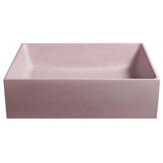 FORMIGO betonové umyvadlo na desku, 47,5x36,5cm, růžová FG121