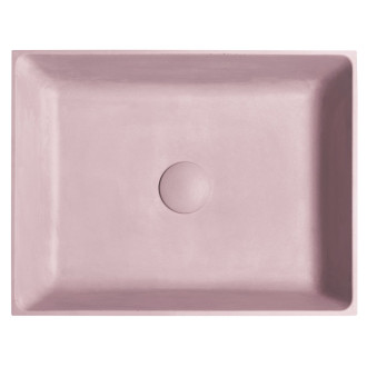FORMIGO betonové umyvadlo na desku, 47,5x36,5cm, růžová FG121