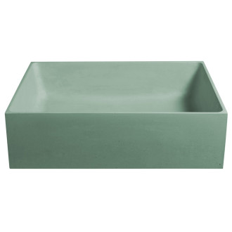 FORMIGO betonové umyvadlo na desku, 47,5x36,5cm, zelená FG123
