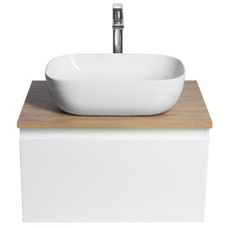 ALTAIR skříňka s deskou 62,5 cm, bílá/dub emporio AI267-02
