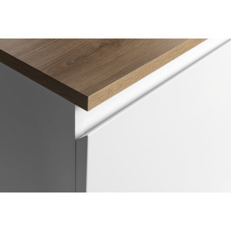 ALTAIR skříňka s deskou 78,5 cm, bílá/dub emporio AI280-02