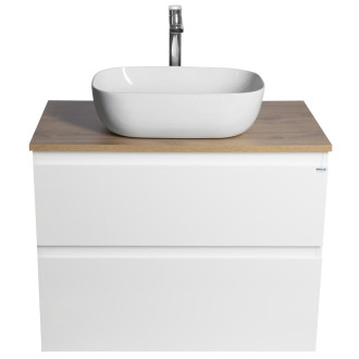 ALTAIR skříňka s deskou 78,5 cm, bílá/dub emporio AI280-02