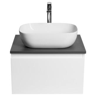 ALTAIR skříňka s deskou 58 cm, bílá/antracit břidlice AI263-03