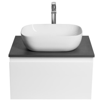 ALTAIR skříňka s deskou 62,5 cm, bílá/antracit břidlice AI267-03