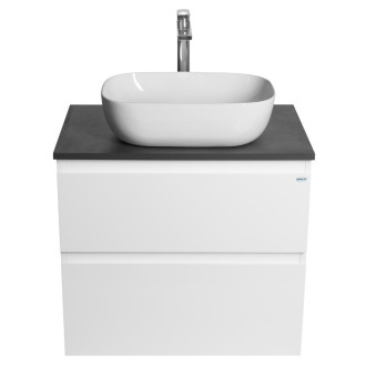 ALTAIR skříňka s deskou 68 cm, bílá/antracit břidlice AI270-03