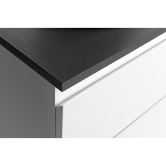 ALTAIR skříňka s deskou 68 cm, bílá/antracit břidlice AI270-03