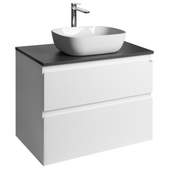 ALTAIR skříňka s deskou 78,5 cm, bílá/antracit břidlice AI280-03