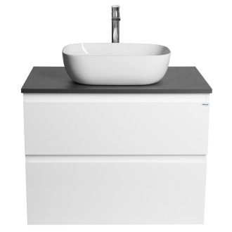 ALTAIR skříňka s deskou 78,5 cm, bílá/antracit břidlice AI280-03
