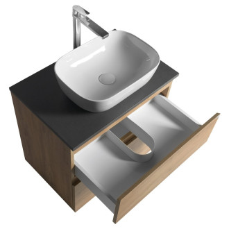 ALTAIR skříňka s deskou 68 cm, dub emporio/antracit břidlice AI370-02