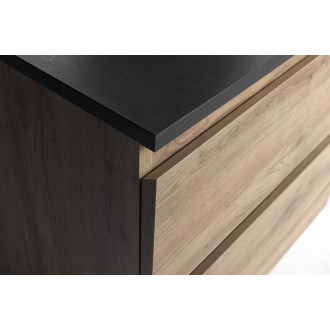 ALTAIR skříňka s deskou 78,5 cm, dub emporio/antracit břidlice AI380-02