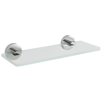 X-ROUND skleněná police 200mm, chrom/čiré sklo XR009-12