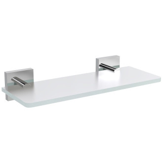 X-SQUARE skleněná police 200mm, chrom/mléčné sklo XQ009-02