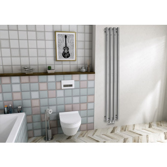 PILON otopné těleso 270x1800mm, se čtyřmi háčky pro ručník, chrom