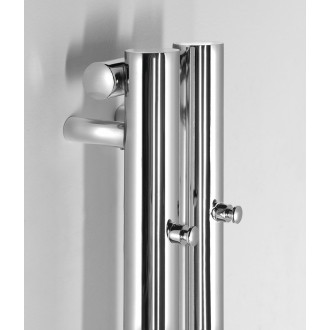 PILON otopné těleso 122x1800mm, se dvěma háčky pro ručník, chrom