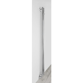 PILON otopné těleso 122x1800mm, se dvěma háčky pro ručník, chrom