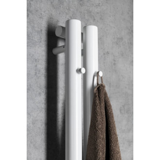 PILON otopné těleso 122x1800mm, se dvěma háčky pro ručník, bílá mat