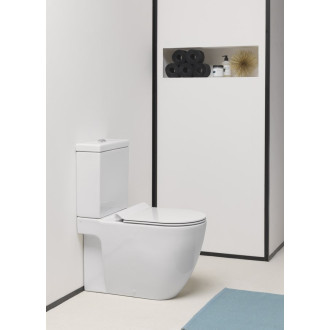 PURA WC kombi, spodní/zadní odpad, bílá ExtraGlaze WCSET881711-PURA