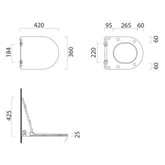 PURA/KUBE X sedátko, SLIM, Soft Close, duroplast, bílá mat MS76SN09