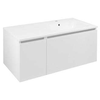LOREA skříňka s umyvadlem 101x46x51,5cm (30+70 cm), pravá, bílá mat LE070-3131-R-01