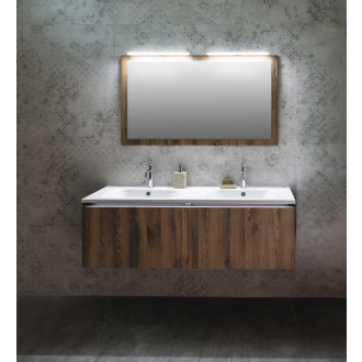 LOREA skříňka s dvojumyvadlem 141x46x51,5cm (70+70cm), bílá mat LE070-3131-01