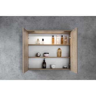 KAWA STRIP galerka s LED osvětlením 80x70x22cm, dub emporio WGL38S WGL38S 56031