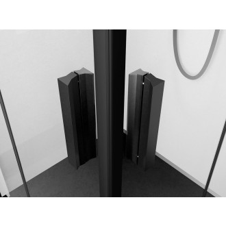 ZOOM BLACK čtvercový sprchový kout 900x900mm, rohový vstup ZL4915BL-02