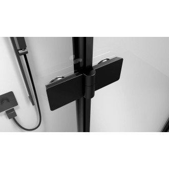 ZOOM BLACK čtvercový sprchový kout 900x900mm, rohový vstup ZL4915BL-02