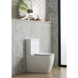 INFINITY WC kombi, Rimless, spodní/zadní odpad, bílá PC105WR