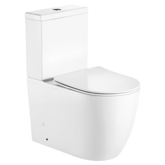 INFINITY WC kombi, Rimless, spodní/zadní odpad, bílá PC105WR