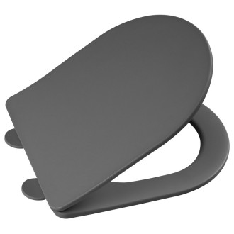PACO WC sedátko, SLIM, Soft Close, Easy Take, šedá mat PCS1012GR
