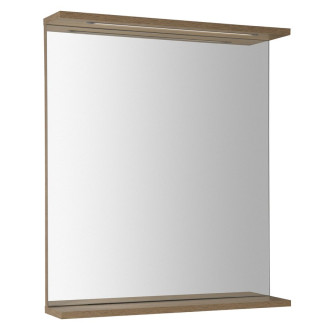KORIN STRIP zrcadlo s LED osvětlením 60x70x12cm, dub platin KO990S