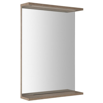 KORIN STRIP zrcadlo s LED osvětlením 50x70x12cm, dub platin KO995S