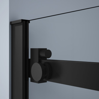 DRAGON BLACK čtvercový sprchový kout 900x900mm, rohový vstup GD4290B-01